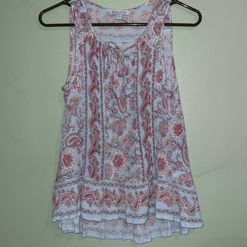 Patrons of Piece tank top